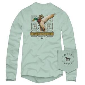 NEW OVER UNDER unisex - duck club long sleeve tee in green tea